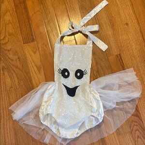 Sparkly White Friendly Ghost Baby Costume 18-24 months